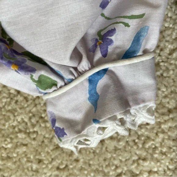 Daisy Kingdom Purple Floral Puff Sleeve Dress - Picture 3 of 5